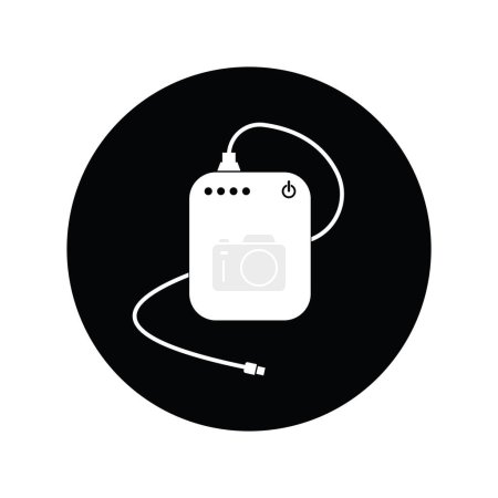 Power bank icon simple design
