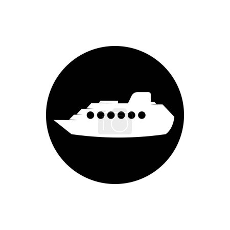 bateau icône vectoriel illustration design