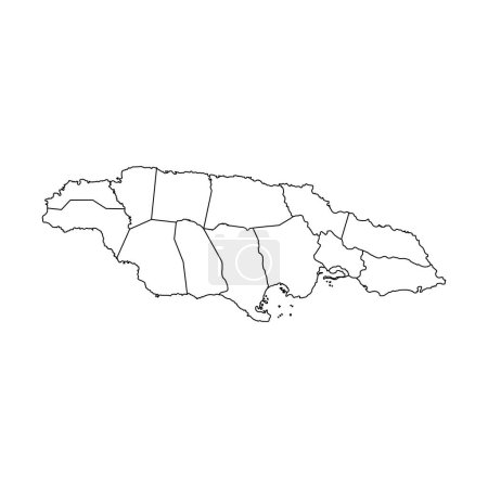 Jamaica map icon illustration symbol design
