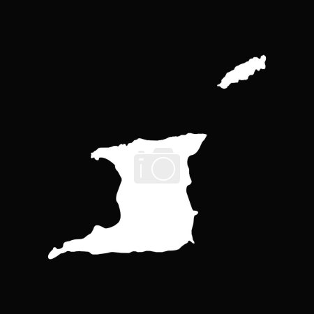 Trinidad and Tobago map icon vector symbol design