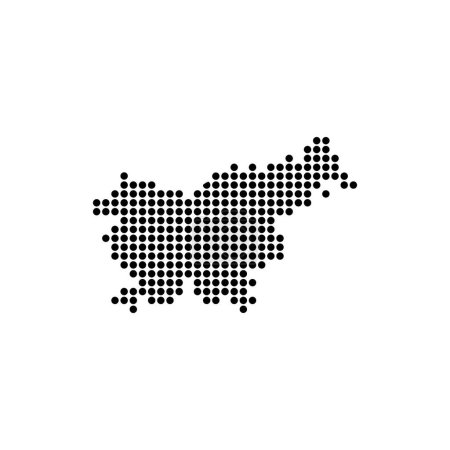 Slovenia map icon illustration symbol design