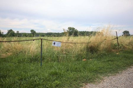 Blocked entrance to a field