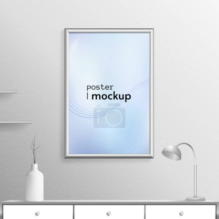 Photo for Modern Wall Frame Poster Mockup Template - Royalty Free Image
