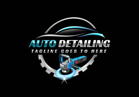 logo auto detalle logo auto detalle logo car polish logo car service logo car wash logo car cleaning logo vector
