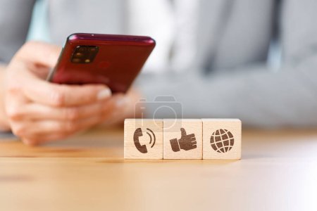 Photo for Wireless communication and social media concepts - Royalty Free Image