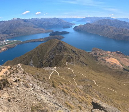 Roys Peak, situated amidst Wanaka and Glendhu Bay, is a prominent mountain in New Zealand.