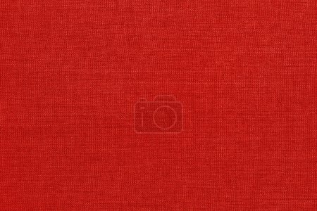 Foto de Textura de tela de lino rojo oscuro fondo, patrón sin costuras de textil natural. - Imagen libre de derechos