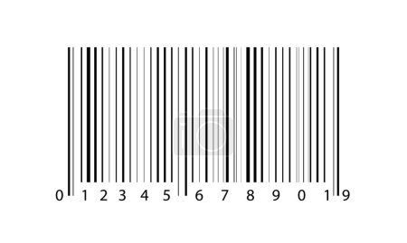 Universeller Produktcode. Barcode auf transparentem Hintergrund.
