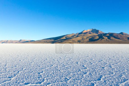 Photo for Salar de Uyuni, Bolivia. Largest salt flat in the world. Bolivian landscape. Cerro Tunupa view - Royalty Free Image