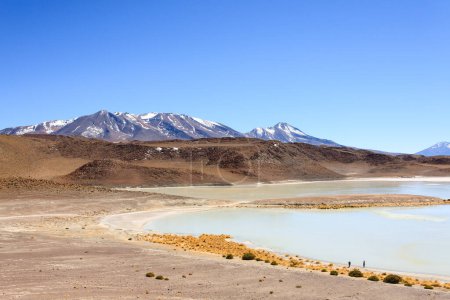Foto de Laguna Honda paisaje, Bolivia. Hermoso panorama boliviano. Laguna de agua azul - Imagen libre de derechos