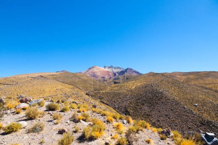 Photo for Tunupa volcano from Chatahuana viewpoint. Salar de Uyuni, Bolivia.Bolivian landscape - Royalty Free Image
