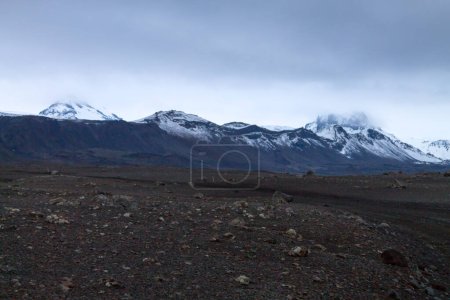 Desolate landscape, Askja caldera area, Iceland. Central highlands of Iceland