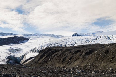 Vatnajokull-Gletscher in der Nähe von Kverfjoll, Island. Kverkfjoll