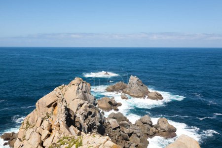 Paisaje costero de Bares, Galicia, España. Punto más al norte de España