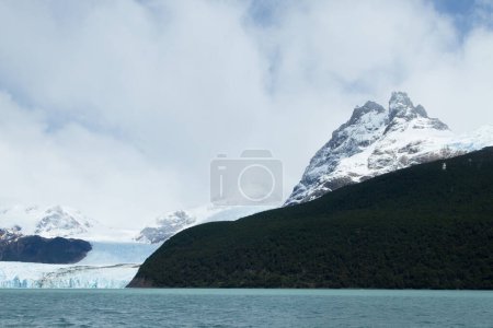 Spegazzini Glacier view from Argentino lake, Patagonia landscape, Argentina. Lago Argentino