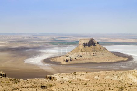 Karyn Zharyk depression view, Mangystau region, Kazakhstan. Central asia landscape