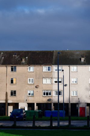 Photo for Council flats in poor housing estate with many social welfare issues in Linwood UK - Royalty Free Image