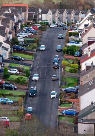 Téléchargez les photos : Développement immobilier en banlieue vue aérienne Royaume-Uni - en image libre de droit