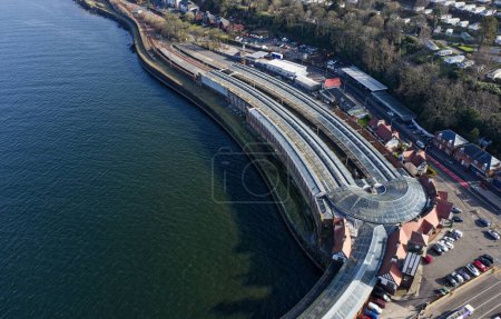 Wemyss Bay train station viewed from above UK