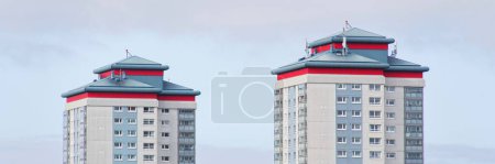 Photo for Council flats in poor housing estate in Paisley UK - Royalty Free Image