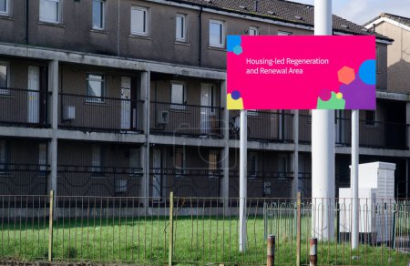 Photo for Poor housing to be regenerated in council estate - Royalty Free Image