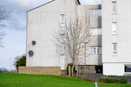 Appartements du Conseil dans un quartier pauvre à Glasgow Royaume-Uni