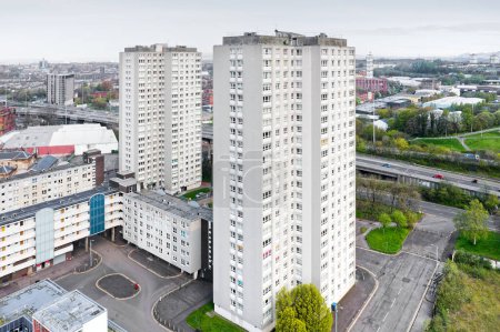 Hochhaus-Wohnungen in Glasgower City