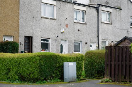 Appartements du Conseil dans un quartier pauvre abandonné à Glasgow Royaume-Uni