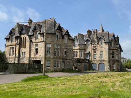 Luxury houses in tranquil Quarriers Village in Scotland UK