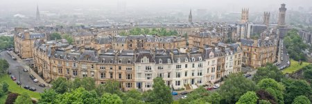 Park Quadrant zona residencial de lujo de Glasgow Reino Unido