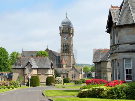 Maisons de luxe dans le paisible Quarriers Village en Écosse Royaume-Uni