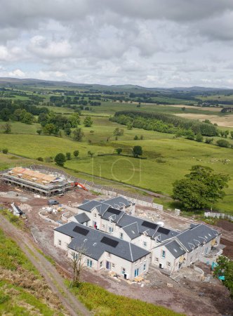 Développement de logements neufs de luxe dans la zone rurale du Renfrewshire en Écosse Royaume-Uni