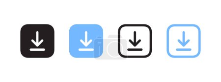 Uploading files icons. Vector icons