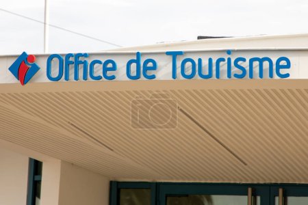 Photo for Bordeaux , Aquitaine  France - 11 01 2022 : office de tourisme logo brand label and text sign french state guaranteed Tourism Quality on facade office building - Royalty Free Image