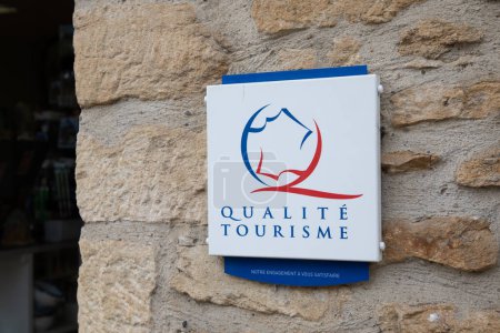 Photo for Bordeaux , Aquitaine  France - 11 01 2022 : Qualite Tourisme logo brand label and text sign state france guaranteed best Tourism Quality French hospitality and tourist service - Royalty Free Image