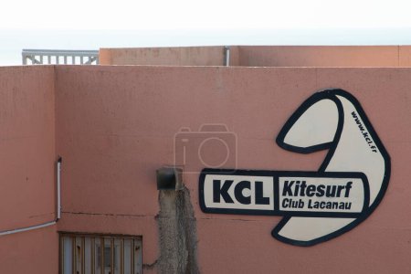 Photo for Lacanau ,  Aquitaine France - 14 02 2023 : lacanau kitsurf club kcl sign text and logo brand on office school building - Royalty Free Image