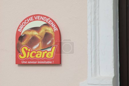 Photo for Bordeaux , Aquitaine  France - 03 05 2023 : roger sicard brioche vendeenne text logo and sign brand front of vendee french bakery store - Royalty Free Image
