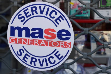 Foto de La Rochelle, Aquitania Francia - 04 12 2023: Mase Generators service logo brand and text sign Quality Power Marine Generator Spare Parts - Imagen libre de derechos