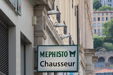 Photo for Bordeaux , Aquitaine  France - 06 22 2023 : Mephisto chausseur logo sign and text shoemaker chain facade store shoes shop brand footwear boutique - Royalty Free Image