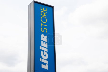 Photo for Bordeaux , France - 07 01 2023 : Ligier store blue logo sign and text brand microcar car mini dealership - Royalty Free Image