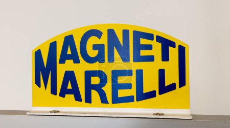 Photo for Bordeaux , France - 09 12 2023 : Magneti Marelli store logo brand and text sign facade develop and manufactures the components for the automotive industry - Royalty Free Image