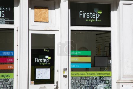 Photo for Bordeaux , France - 09 18 2023 : firstep office logo text and brand sign School support and private English lesson personalized support - Royalty Free Image