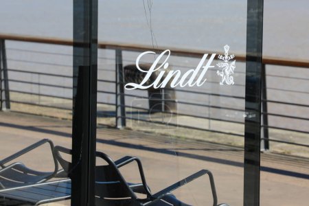 Photo for Bordeaux , France - 10 01 2023 : Lindt logo sign and text brand front of store swiss bar chocolate bar and sweets candies shop - Royalty Free Image