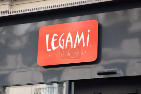 Photo for Milan , italy - 10 09 2023 : Legami Milano store logo brand and sign text on facade shop of diaries calendars stationery gift ideas hi-tech products for travelers and for free time - Royalty Free Image