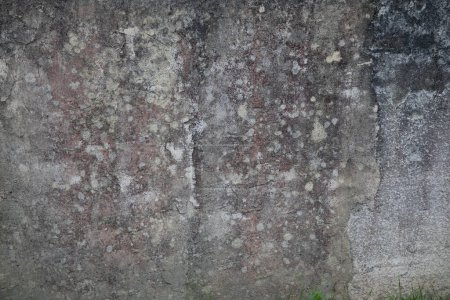 Photo for Background old raw exterior grey roughcast wall facade home gray ancient used concrete seamless painted texture - Royalty Free Image