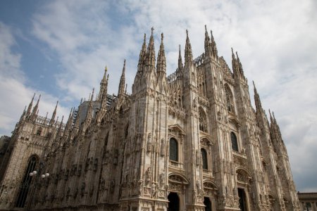 Milan cathedral church Saint Mary Duomo in Italy