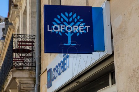 Photo for Bordeaux , France -  03 12 2024 : laforet facade sign text and brand logo on wall office real estate store broker agency - Royalty Free Image