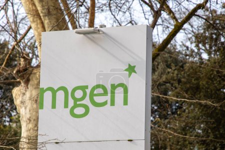 Foto de Burdeos, Francia - 03 12 2024: mgen logo brand and text sign office of French mutual sign agency - Imagen libre de derechos