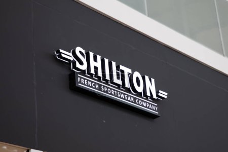 Photo for Bordeaux , France - 03 28 2024 : shilton french sportswear wear text brand and sign logo of clothing trendy wall facade entrance boutique - Royalty Free Image