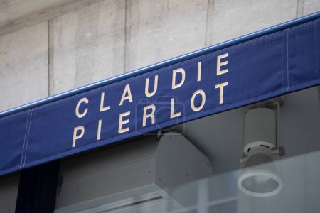 Photo for Bordeaux , France -  05 22 2024 : claudie pierlot facade sign logo brand and text sign at entrance of fashionable textile store of fashion commercial clothing chain - Royalty Free Image
